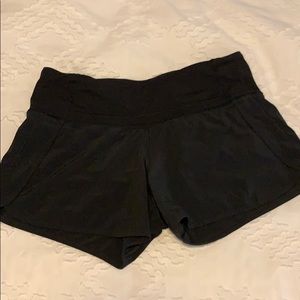 black long speed shorts